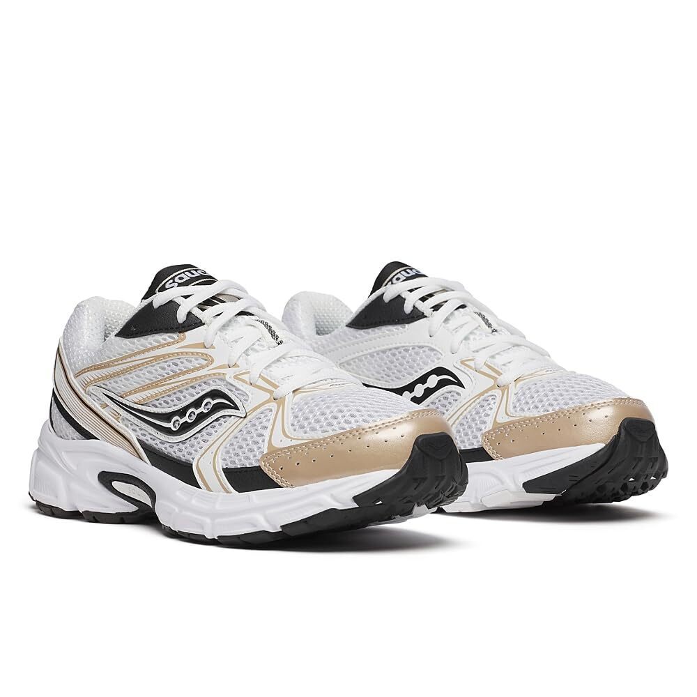 Saucony Unisex-Adult Ride Millennium Sneaker, White/Gold/Black, 11.5 - Picture 2 of 4